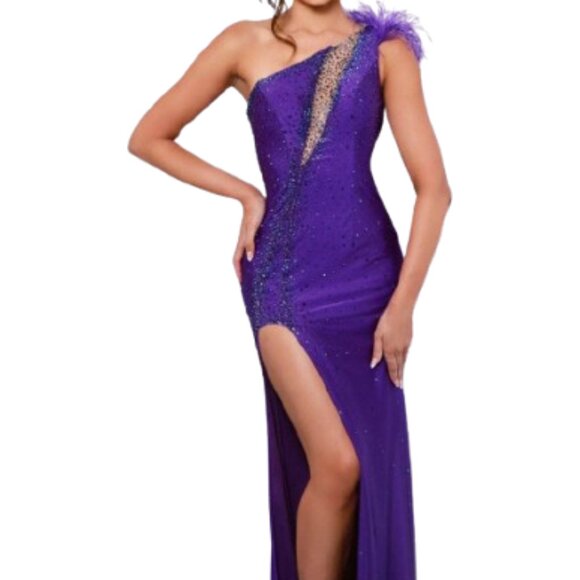 Jonathan Kayne Dresses & Skirts - SALE NWT Johnathan Kayne 2810 Mesh Prom Dress Purple Size 4